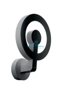 Applique anti-poux Artemide M060020 1x22w fluo/1x60w halo blanc ip20